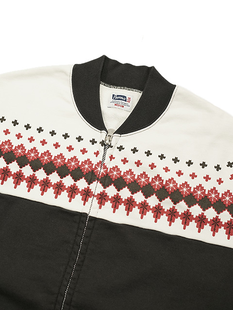 Pherrow's（フェローズ） 】 雪柄スウェットカーディガン [ Snow