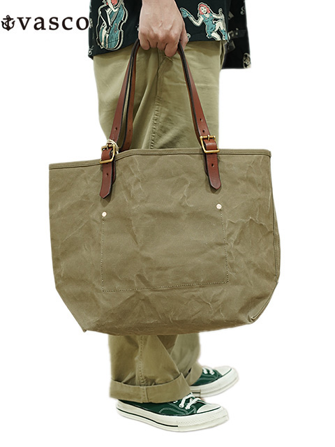 vasco（ヴァスコ） 】 キャンバス x レザー トラベルトートバッグ