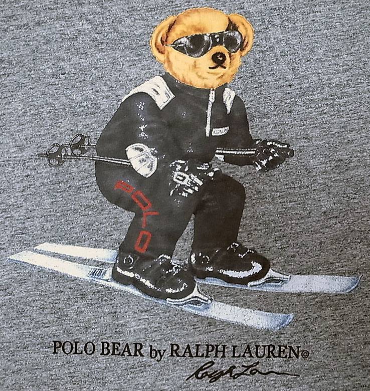 POLO BEAR by RALPH LAUREN Tee ポロ・ベアー プリント Tシャツ スキー