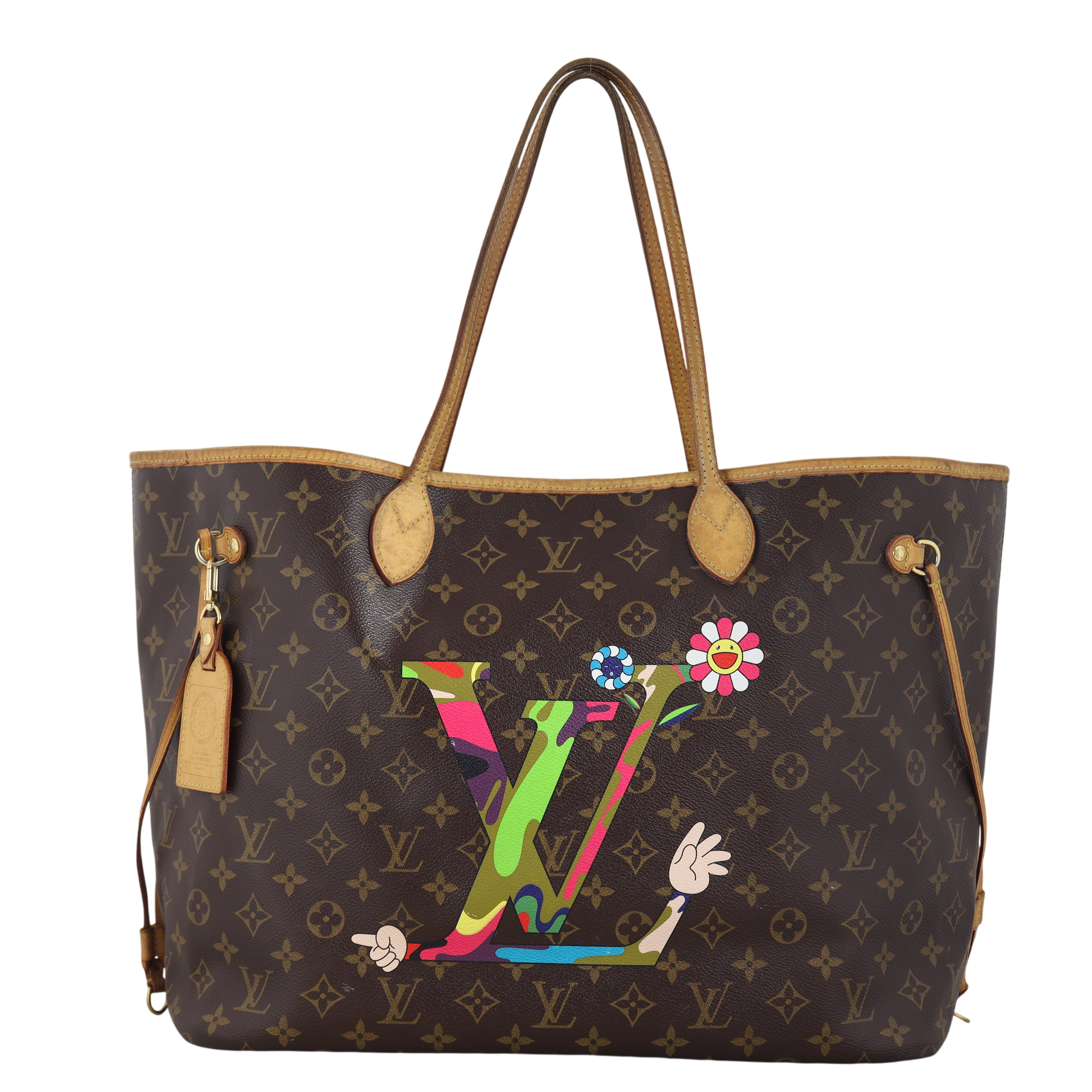 Louis Vuitton x Takashi Murakami Neverfull GM Monogram MOCA 'Hands