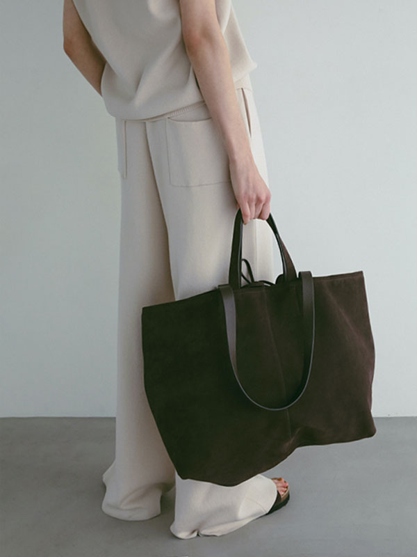 ETRÉ TOKYO/エトレトウキョウ スウェードビッグトートバッグ