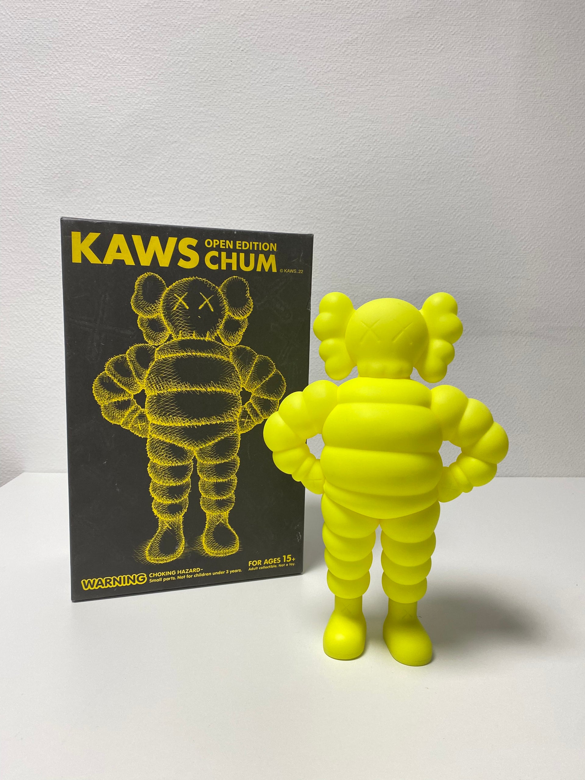 KAWS – Chum Yellow Sculpture (2020) | Vinyl Figure – LYNART STORE