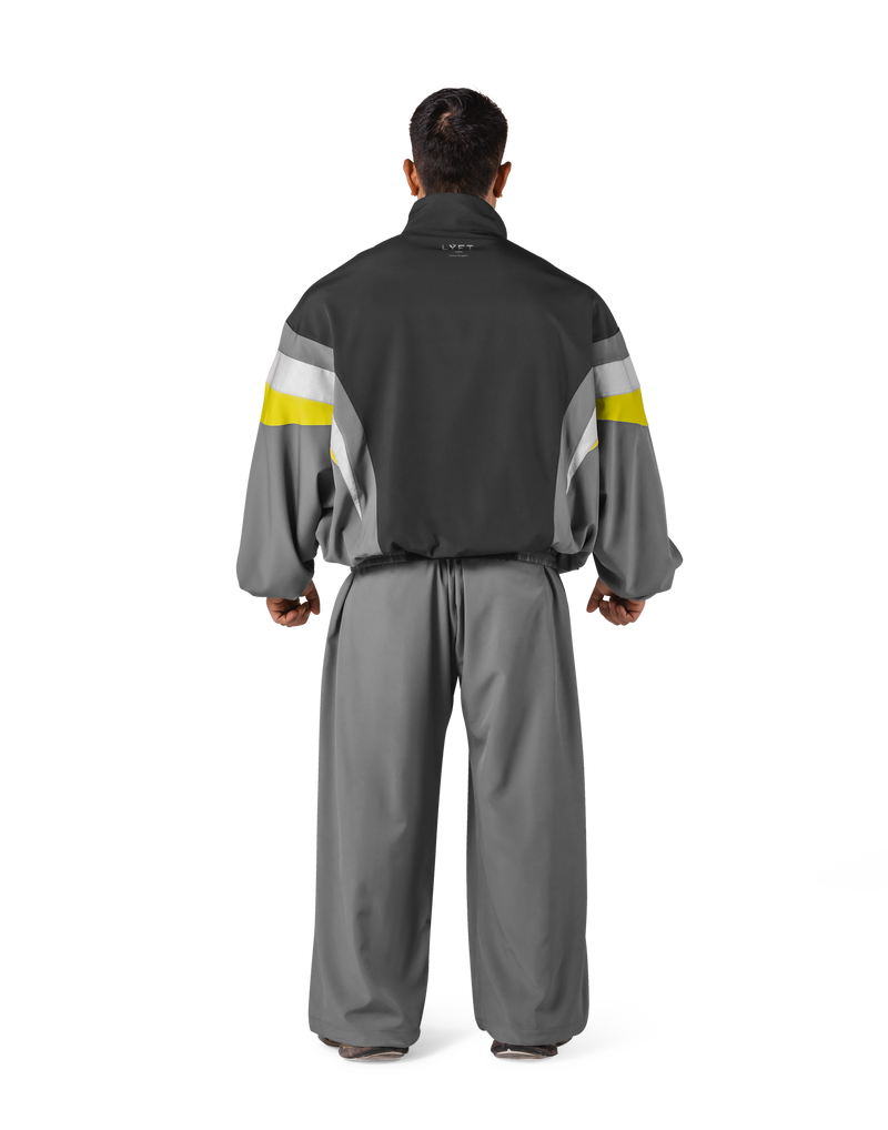 2Line Oversize Track Jacket V.2 - D.Grey – LÝFT