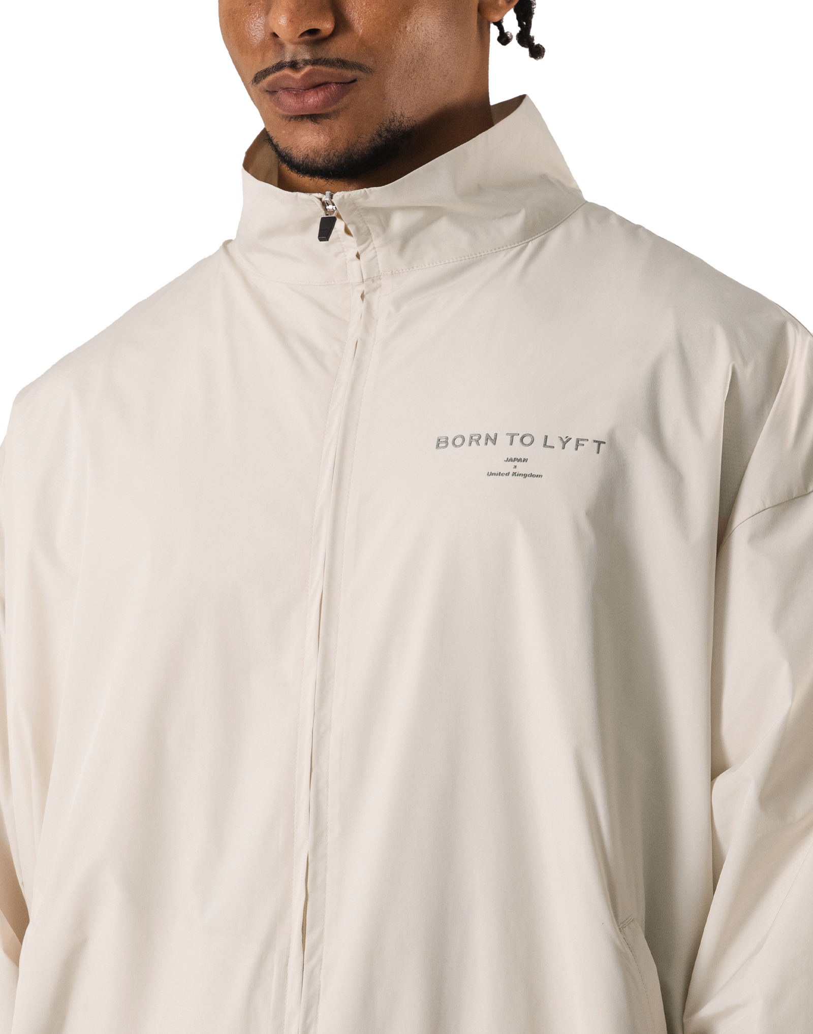 BTL Logo Nylon Jacket - Ivory – LÝFT