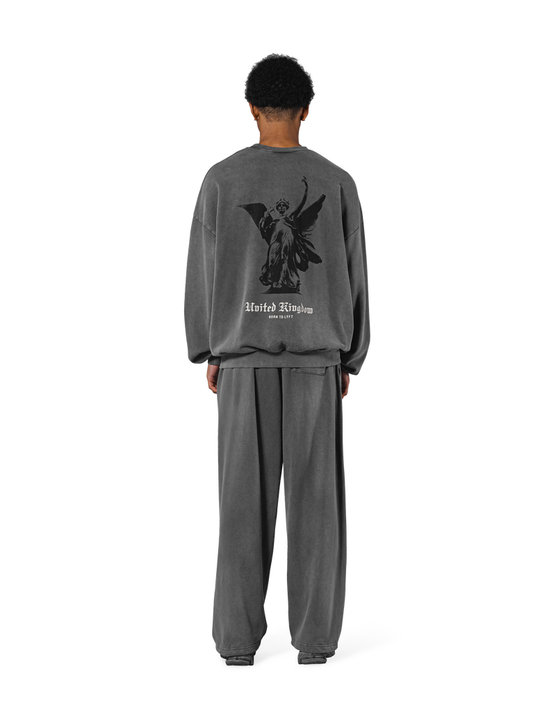 Vintage Sweat Wide Pants - Black – LÝFT