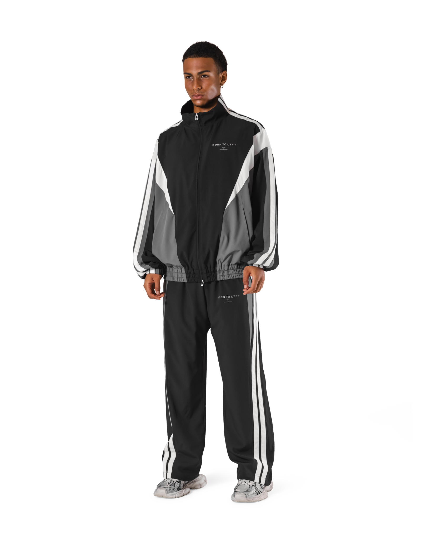 2Line Oversize Track Jacket - Black – LÝFT