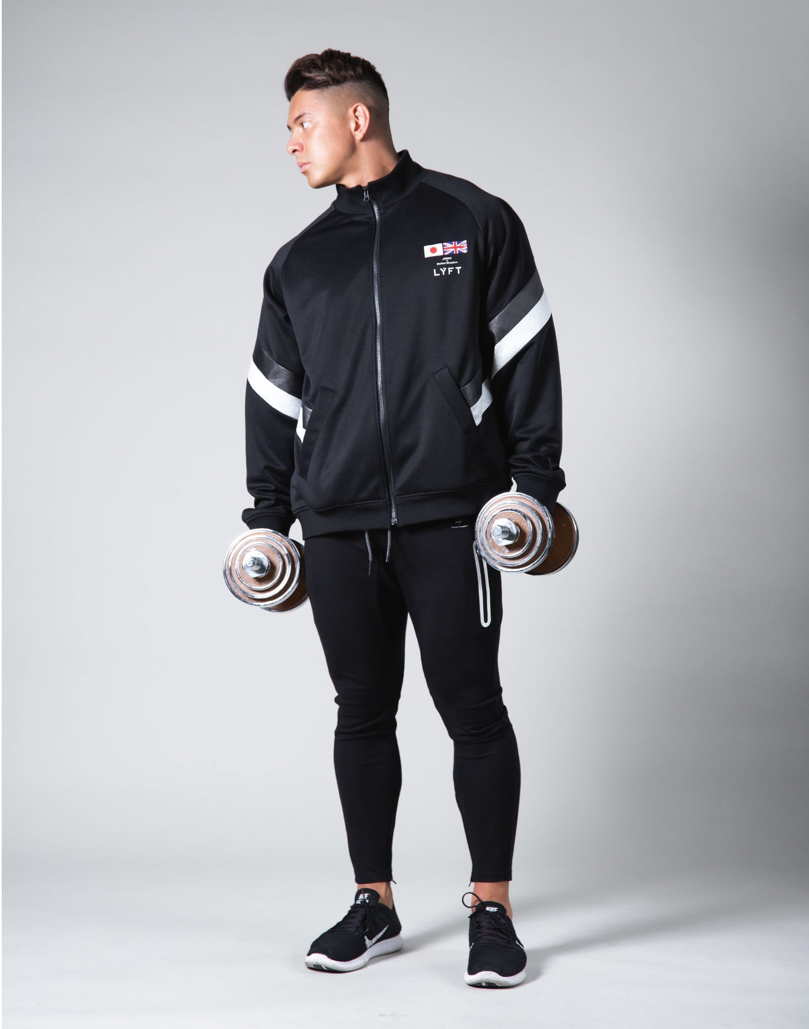 Oversize Angle Line Track Jacket - Black – LÝFT