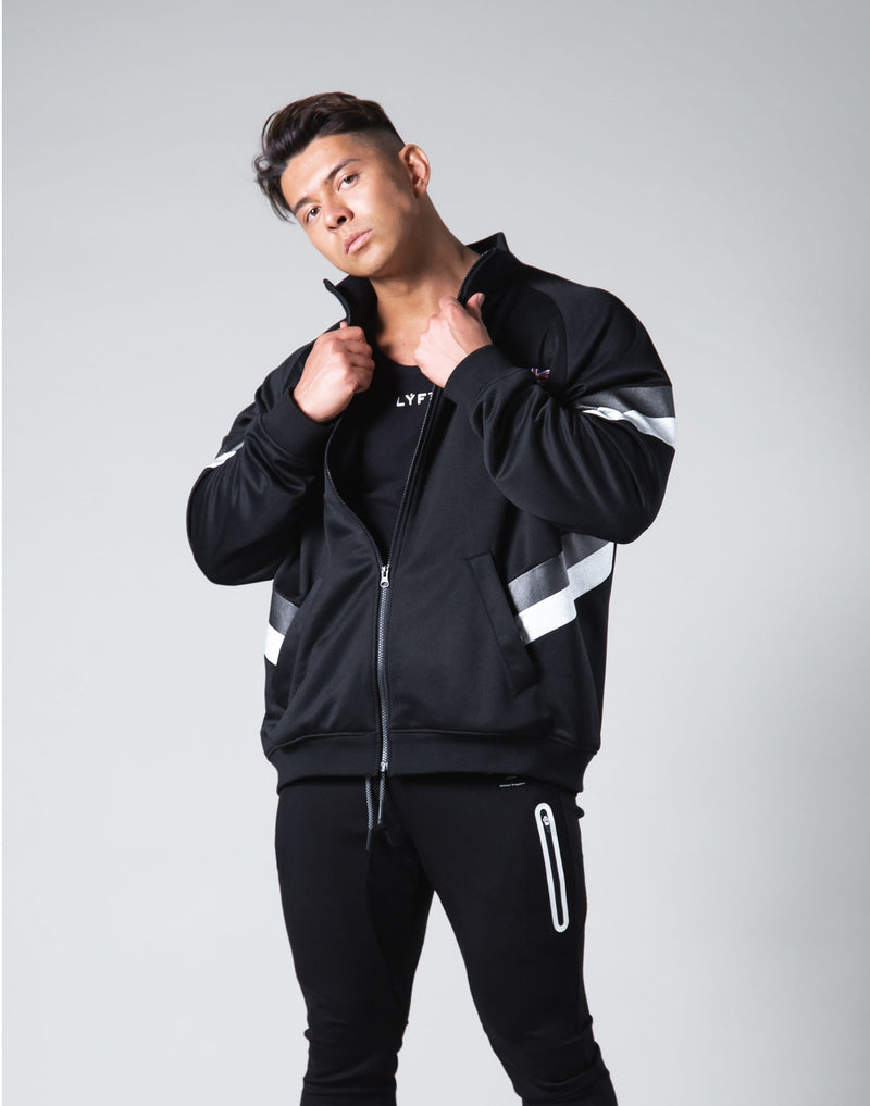 Oversize Angle Line Track Jacket - Black – LÝFT