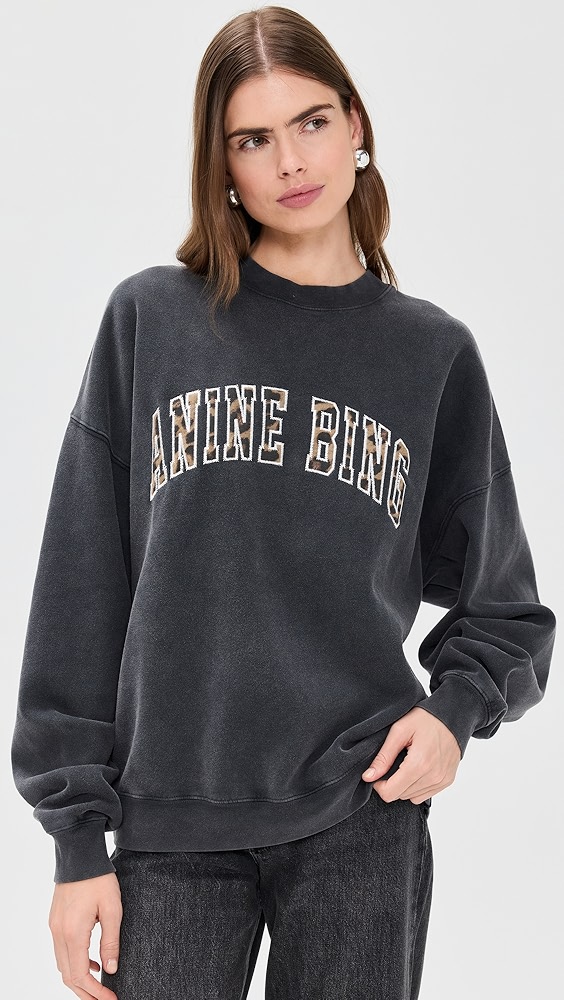 ANINE BING Miles Anine Bing Leopard Sweatshirt | Shopbop