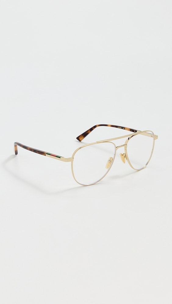 Gucci Aviator Frame Glasses | Shopbop