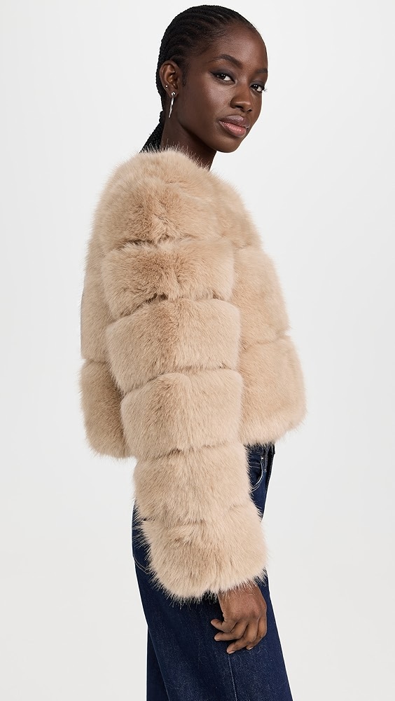 Line & Dot Liana Faux Fur Jacket | Shopbop
