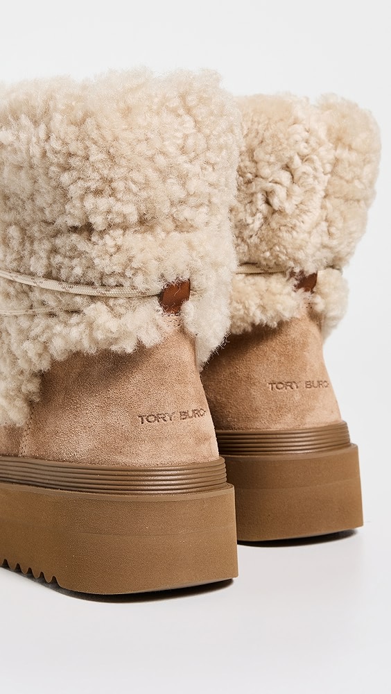 Tory Burch Mellow Shearling Lace Up Boots | Shopbop