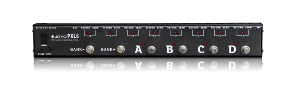 Amazon | JOYO スリム プログラマブル スイッチャー 4ch X 8 Bank PXL
