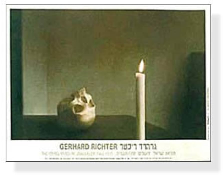 Amazon.co.jp: ポスター ゲルハルト リヒター Skull with Candle