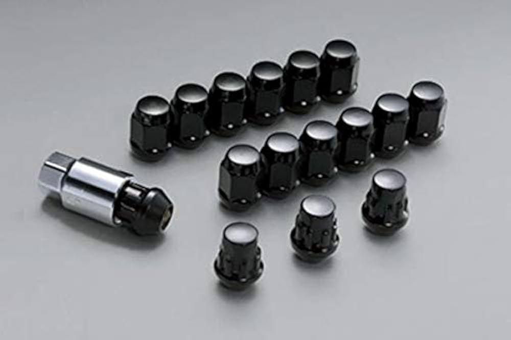 Amazon.co.jp: 無限 ホイールナット＆ロックナットセット 4H ブラック