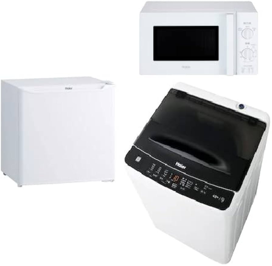 Amazon | 一人暮らし 家電セット 冷蔵庫 洗濯機 電子レンジ 3点セット
