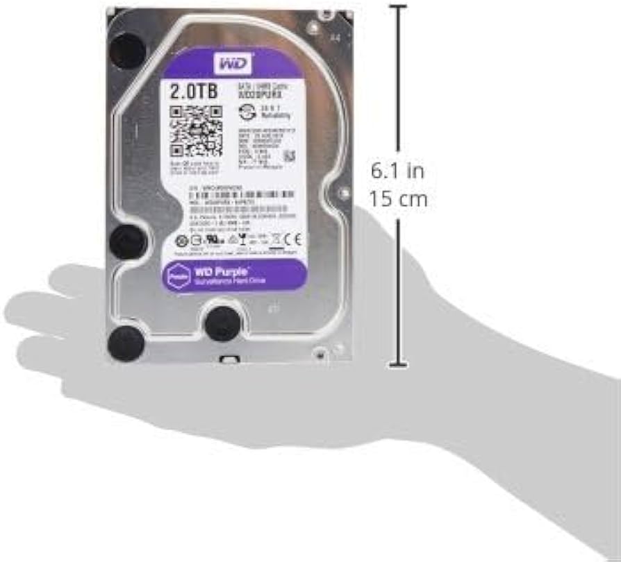 Amazon.com: WD Purple 2TB Surveillance Hard Disk Drive - 5400 RPM