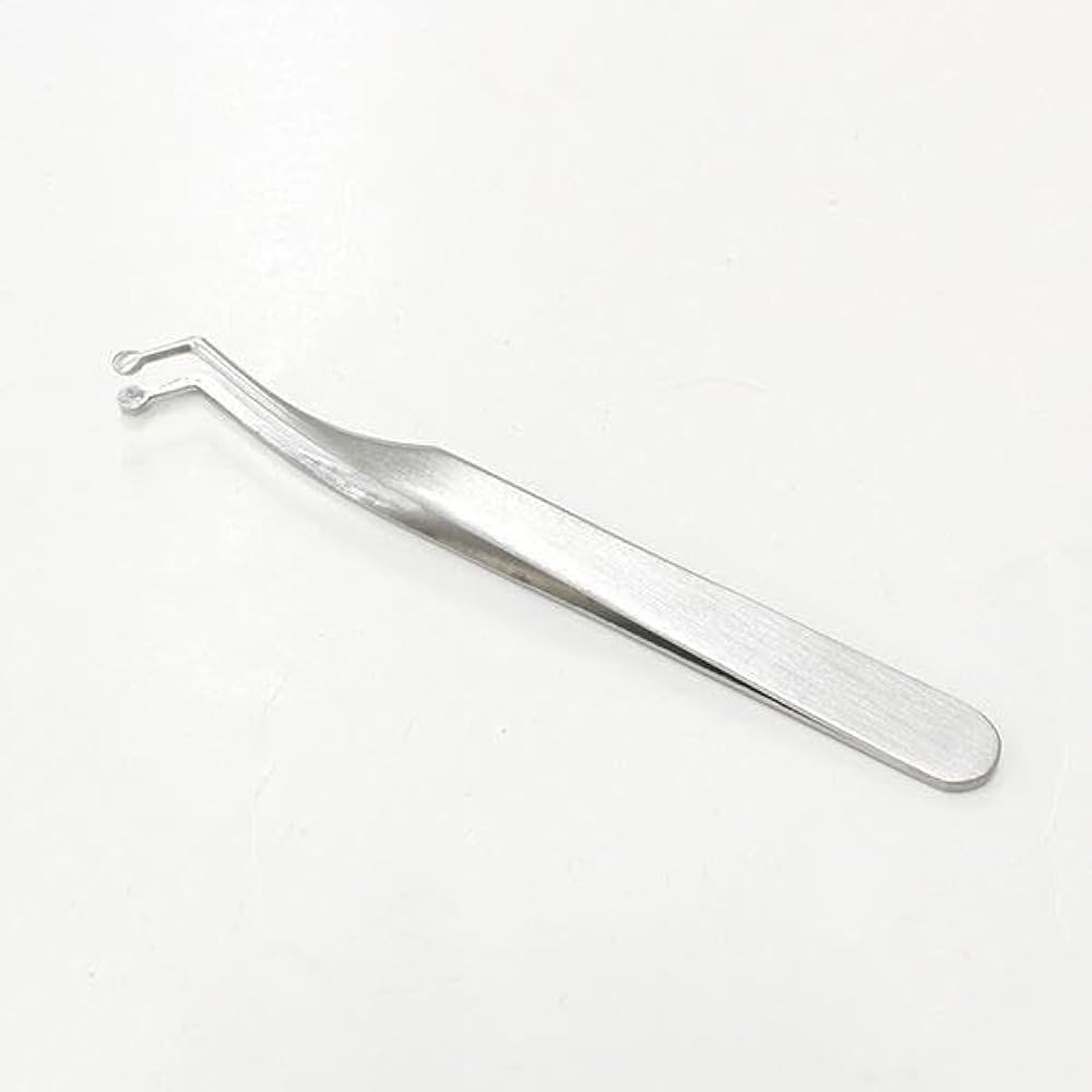 Amazon | 先丸 ピンセット 曲型 全長:11.5cm 材質:ステンレス | ピンセット