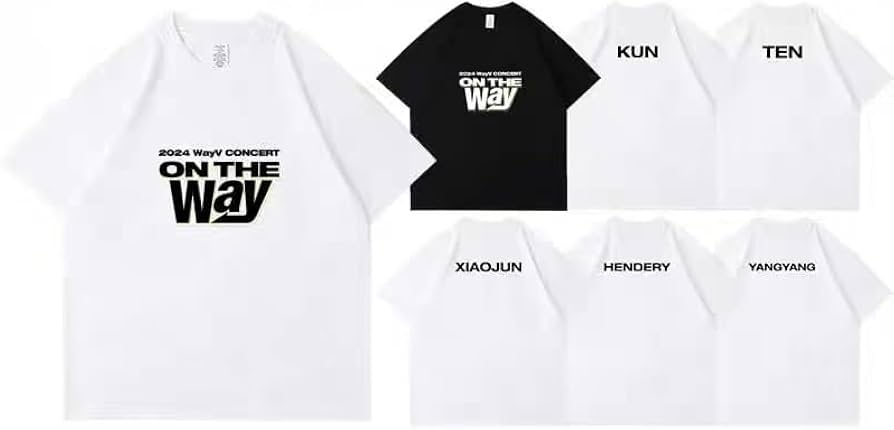 Amazon.co.jp: 威神V WayV グッズ Tシャツ 2024ツアー OnTheWay 応援服