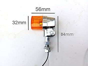 Amazon | 角型 メッキ ヨーロピアン ウインカー オレンジレンズ 2個