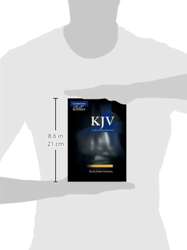 King James Version Large Print Text Bible (Black French Morocco