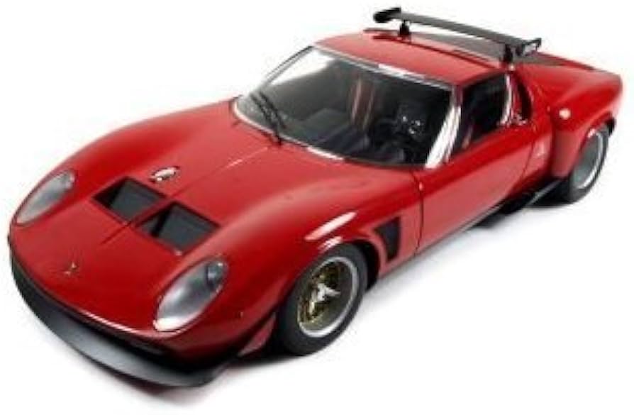 Amazon | 1/12 ランボルギーニ イオタ SVR (レッド) 完成品 | ミニカー