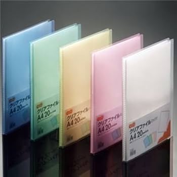Amazon.co.jp: （まとめ） TANOSEE クリアファイル A4タテ 20ポケット