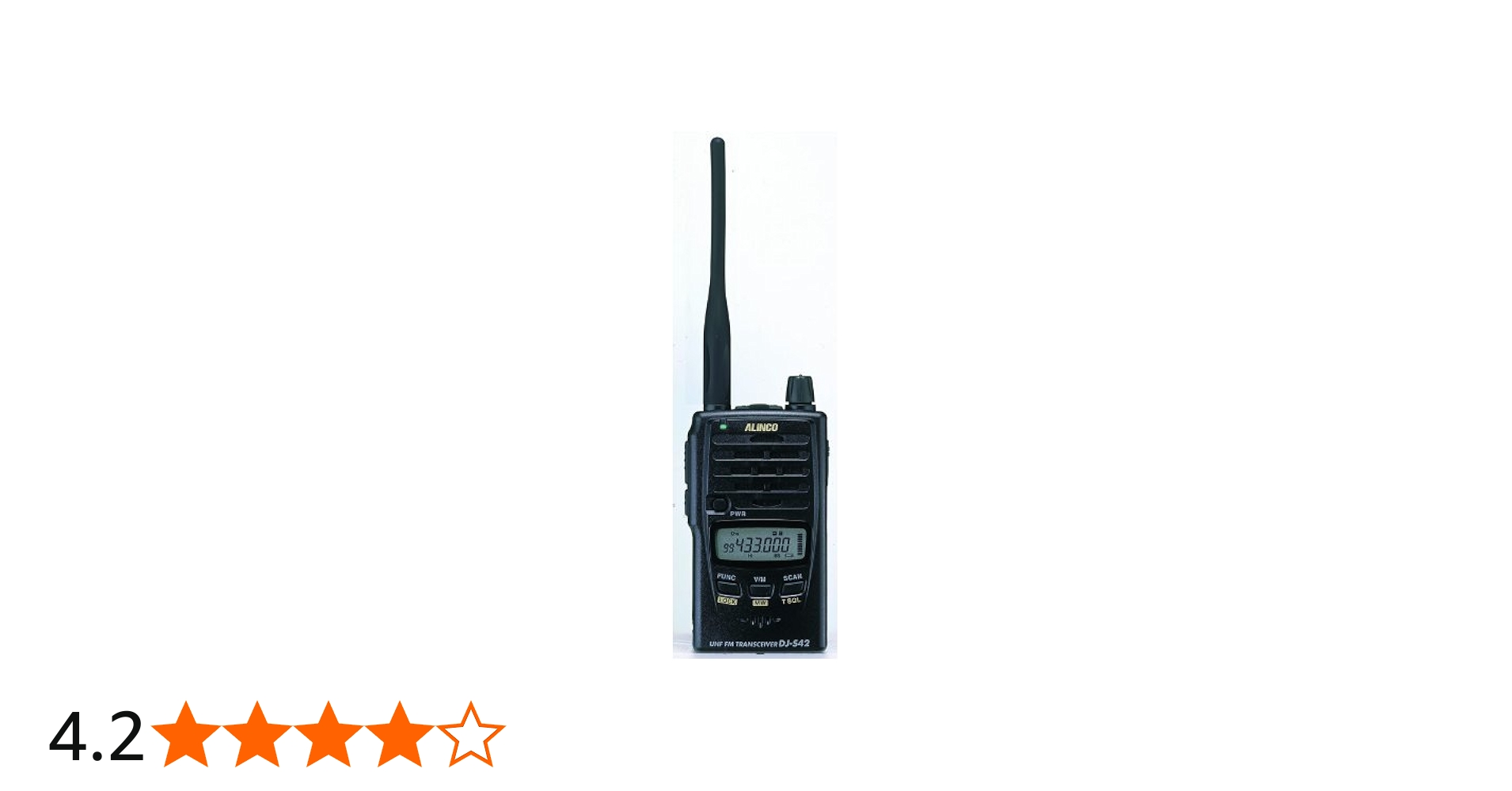 Amazon.co.jp: ALINCO アマチュア無線機 430MHz ハンディタイプ DJ‐S42