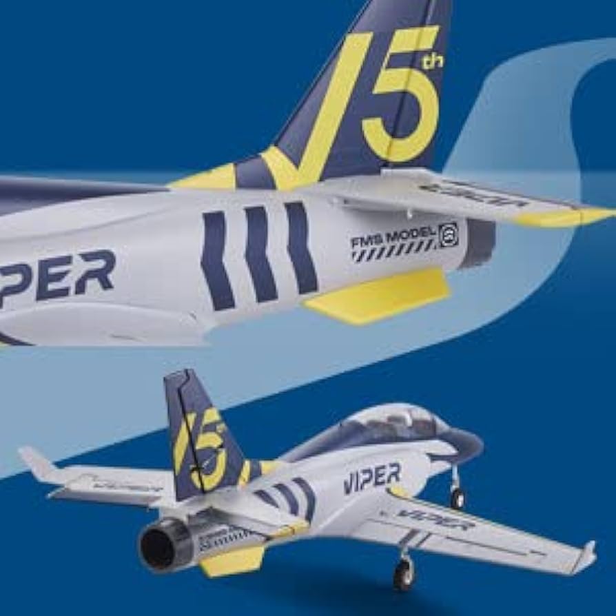 Amazon.com: Fms Rc Jets 70mm Viper V2 EDF Navy Blue rc Airplanes