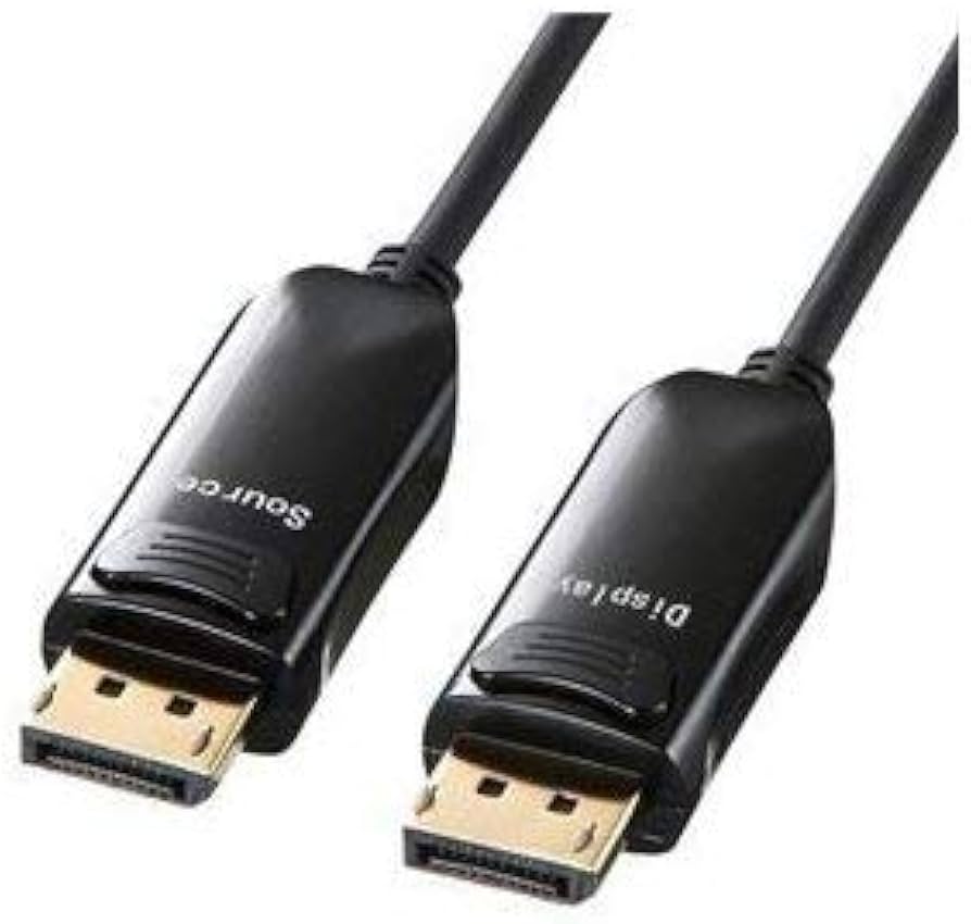 Amazon.co.jp: サンワサプライ DIsplayPort光ファイバケーブル 15m KC