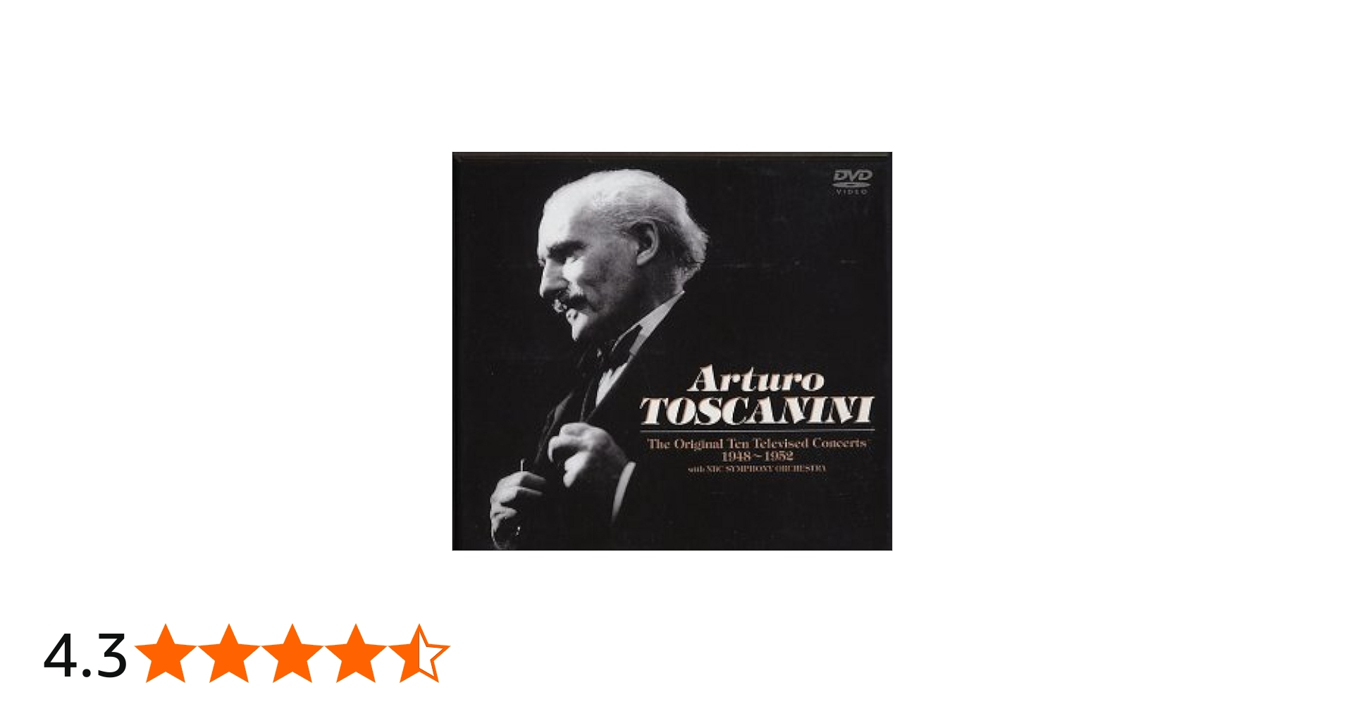 Amazon.co.jp: アルトゥーロ・トスカニーニ TVコンサート DVD