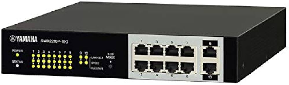 Amazon | YAMAHA SWX2210P-10G スマートL2 PoEスイッチ 10ポート