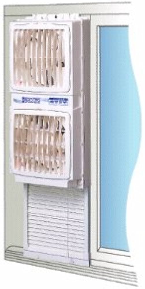 Amazon.co.jp: 高須産業 ウィンドゥツインファン 同時給排形窓用換気扇