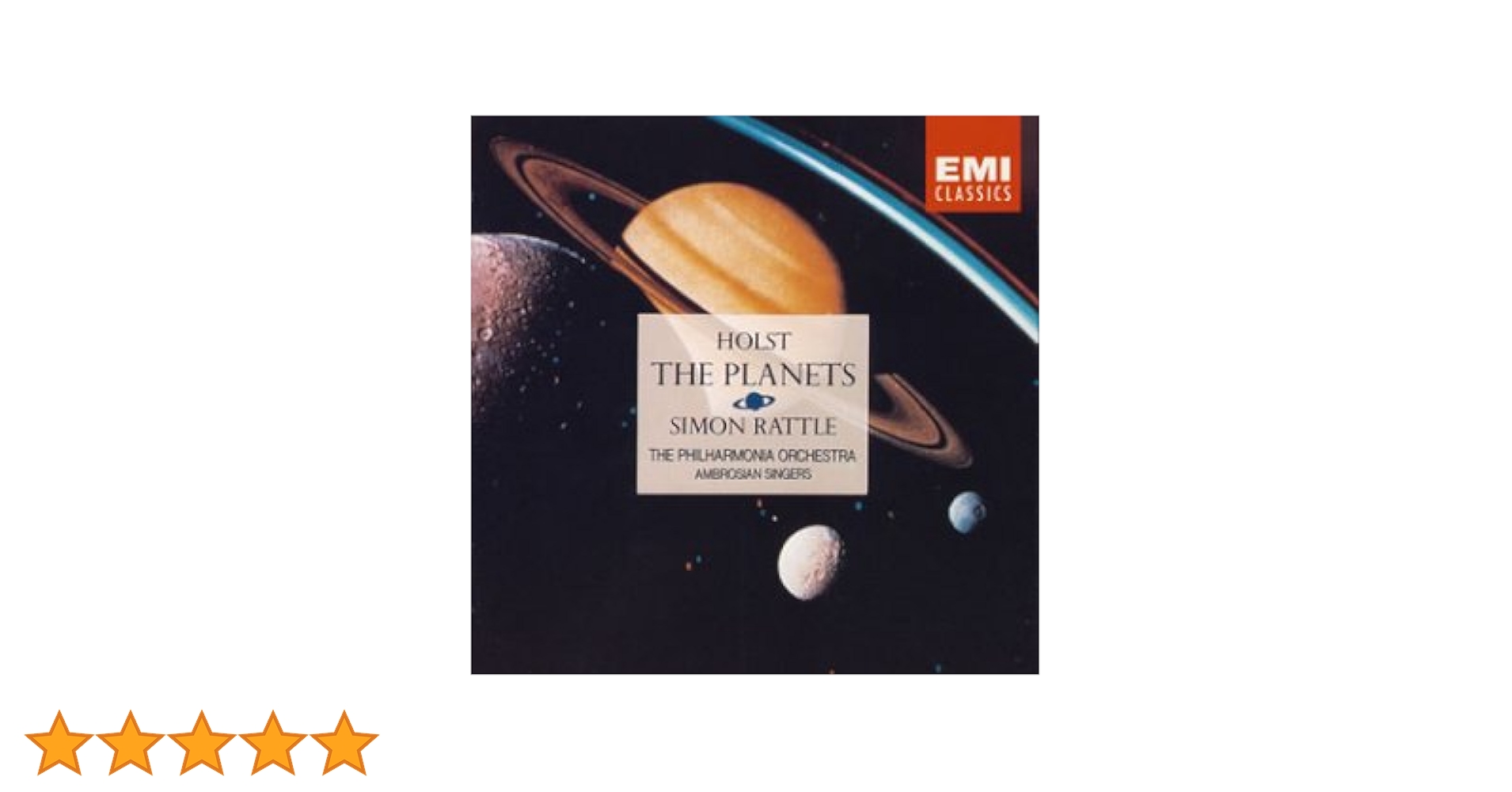 売約済】サイモン・ラトル&フィルハーモニア管／ホルスト：組曲「惑星