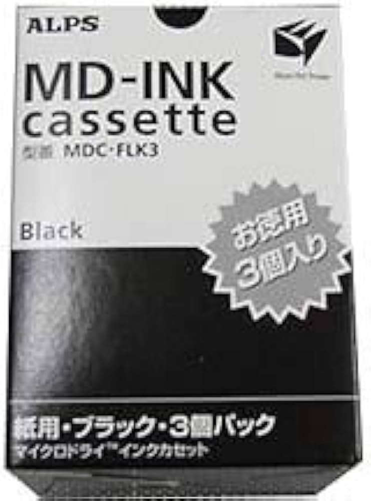 Amazon.co.jp: MDC-FLK3 インクカセット紙用ブラック3個パック