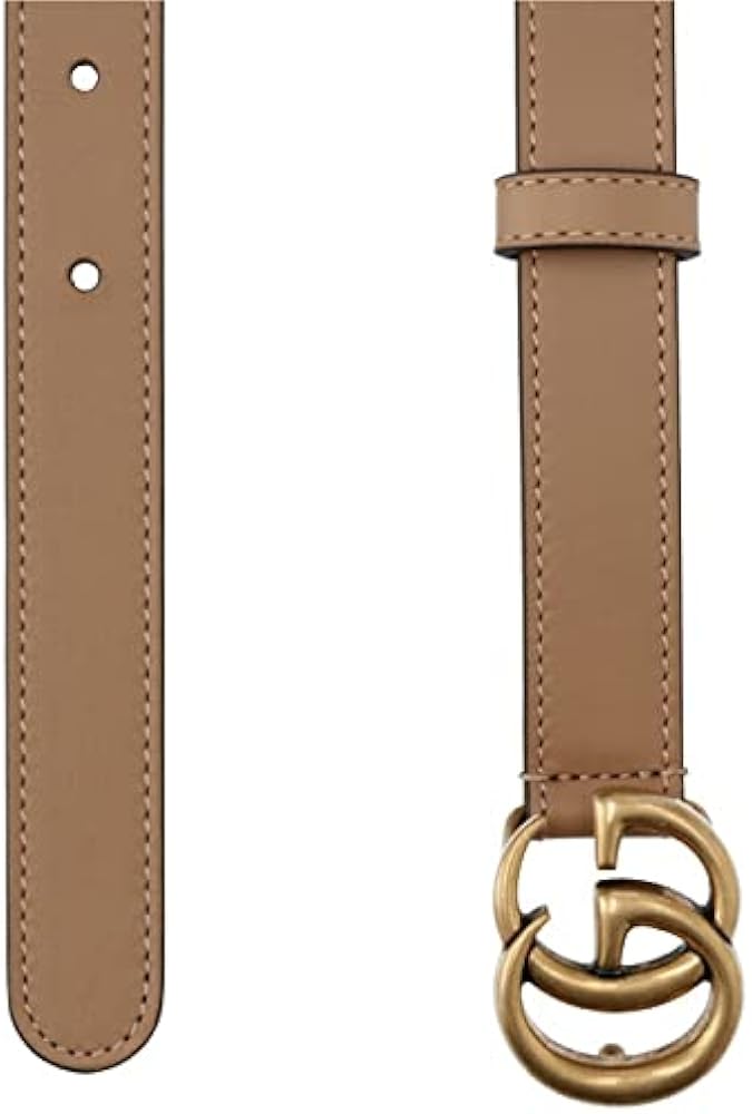 Amazon | [グッチ] ダブルG バックル レザーベルト レディース 65cm