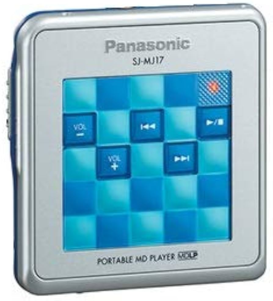 Amazon.co.jp: パナソニック ポータブルMDプレーヤー ブルー SJ-MJ17-A