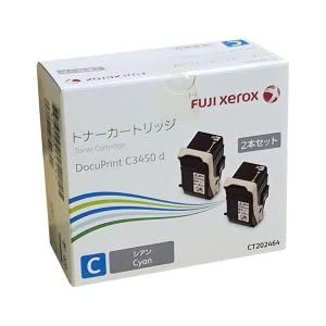 Amazon.co.jp: CT202464 トナーカートリッジ シアン 2本入 富士