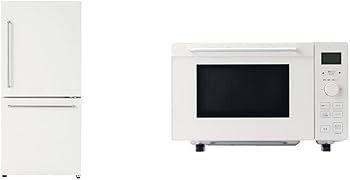 Amazon | 【セット買い】無印良品 冷蔵庫 157L 白 幅52.5×奥行57.1×高