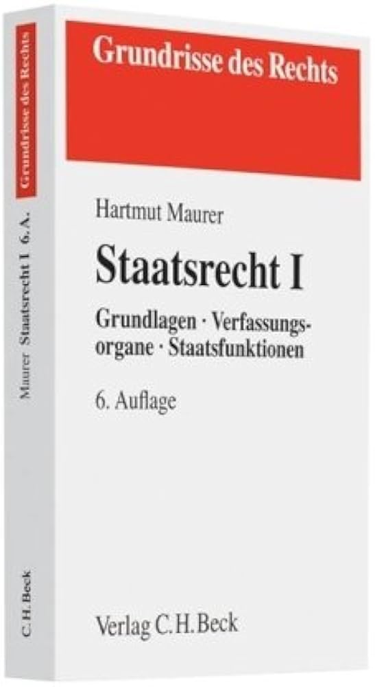 Amazon.com: Staatsrecht I: 9783406595288: Hartmut Maurer: Books