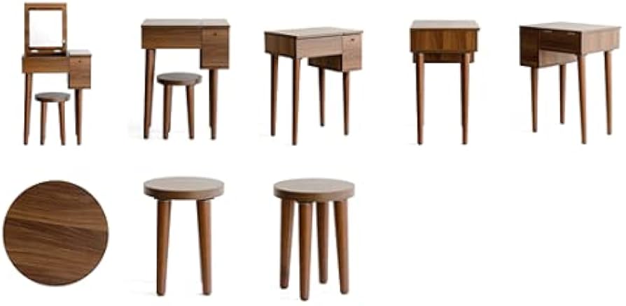 Amazon｜ドレッサー コンパクト 鏡台 ミラー 鏡 一面ドレッサー デスク