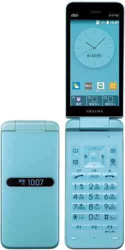 Amazon | au GRATINA KYF42 ライトブルー 4G ガラケー グラティーナ