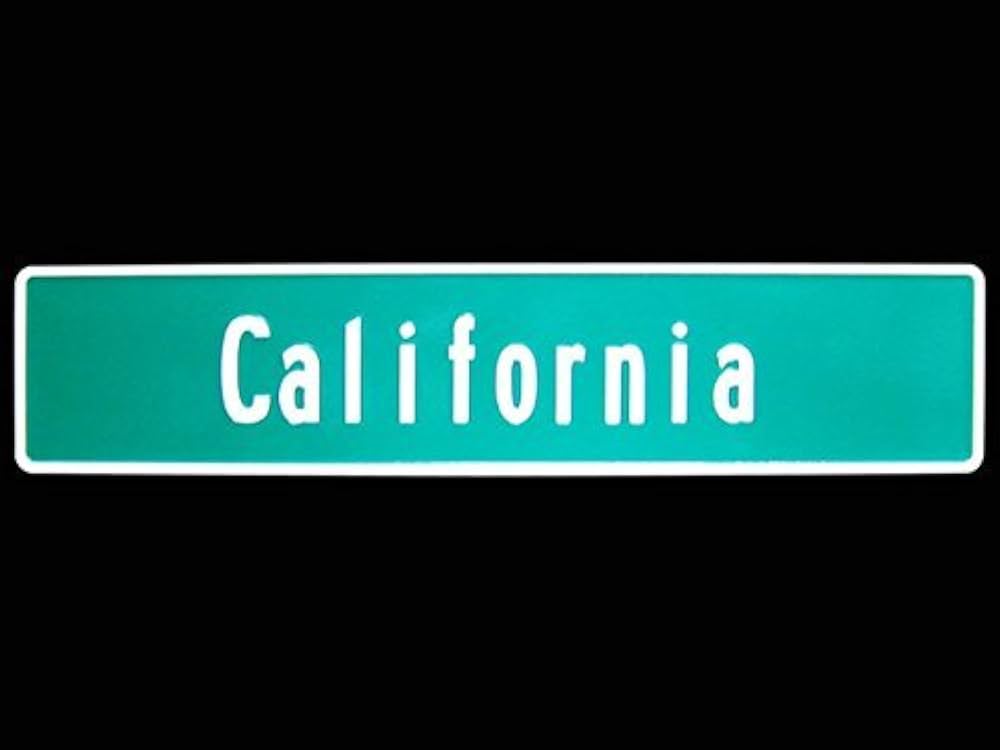 Amazon | 【アメリカン ストリートサイン/カリフォルニア】ブリキ看板