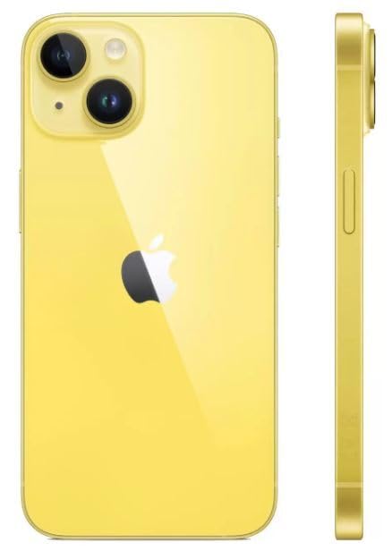 Amazon.com: Apple iPhone 14, 512GB, Yellow - Unlocked (Renewed