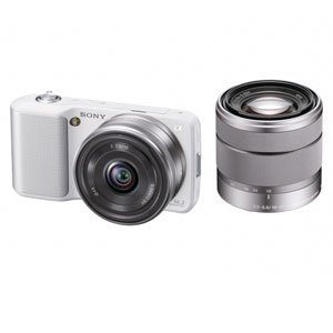 Amazon.co.jp: Sony Digital SLRα NEX-3 Double Lens Kit White NEX-3D