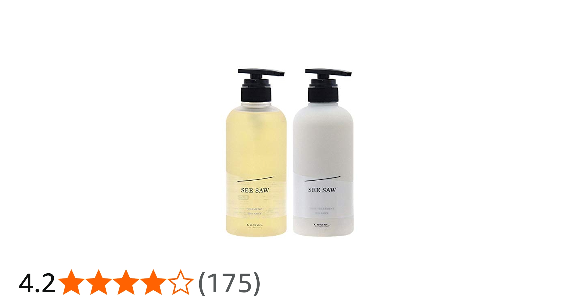 Amazon | ルベル 【セット品】SEE/SAW（シーソー）ヘア＆スキャルプ