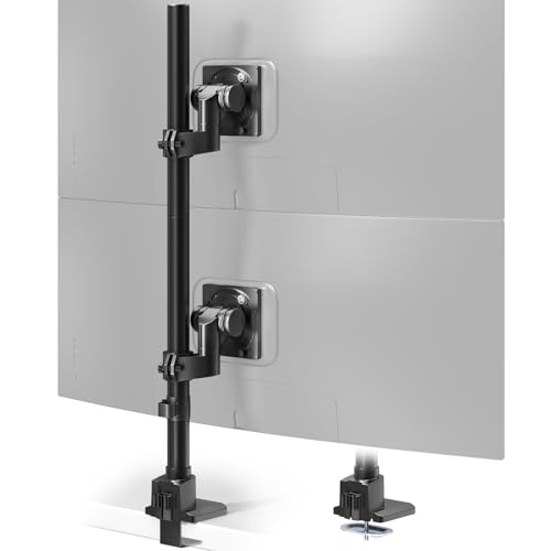 Amazon.co.jp: ACCURTEK 大型 モニターアーム 2画面 シングル 57インチ