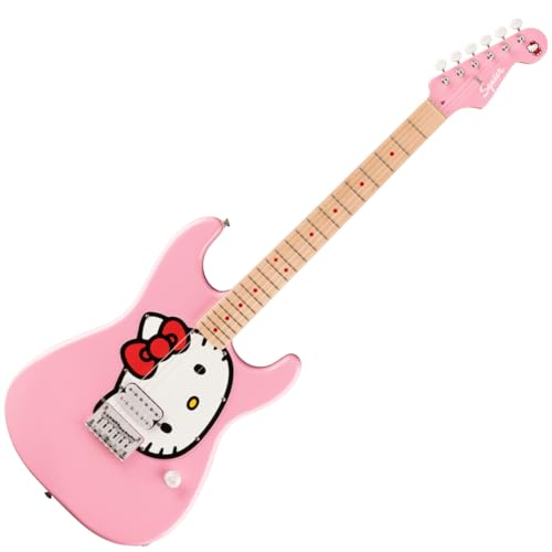 Amazon | Squier by Fender Hello Kitty Pink Stratocaster エレキ
