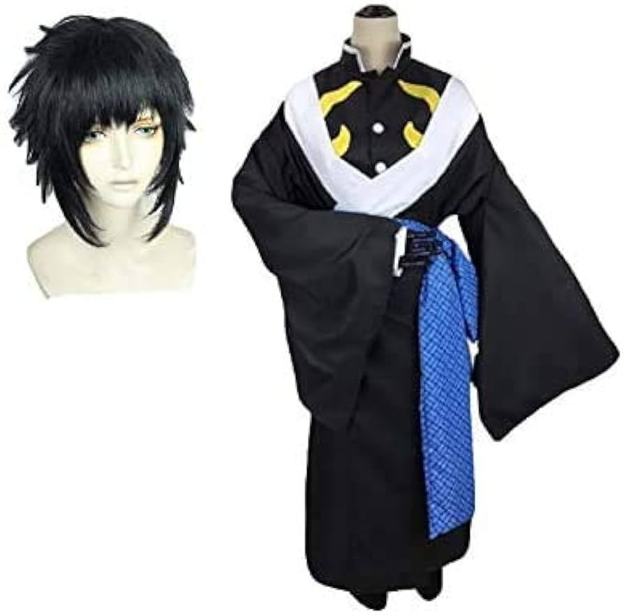 Amazon | 反派 獪岳 かいがく 上弦の陸 善逸の兄弟子 ウィッグ wig付き