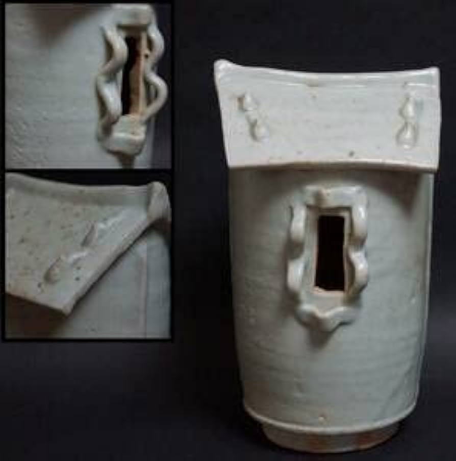 Amazon.co.jp: 閑宋時代 青白磁穀倉 置物 影青香炉 越州窯青磁 唐物